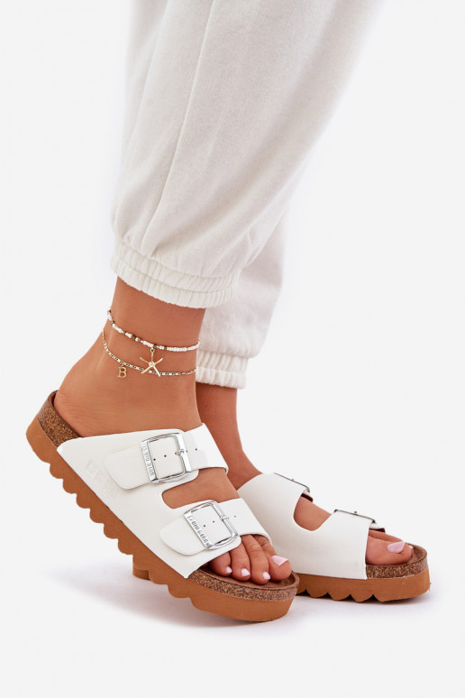 Modèle classique Féminin Chaussons Big Star LL274480 couleur blanche Modèle classique Féminin Chaussons Big Star LL274480 couleur blanche