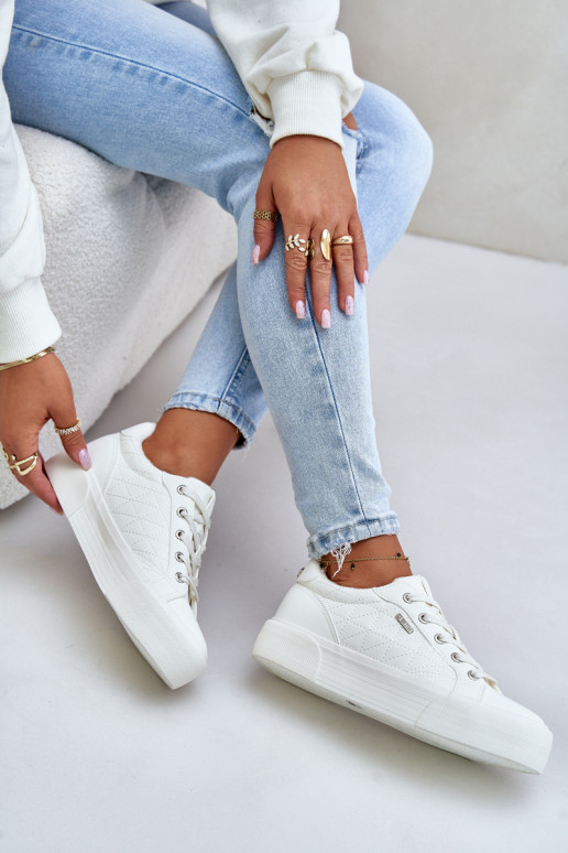 Big Star witte platform instappers... Big Star witte platform instappers...