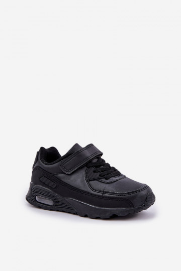 Chaussures modèle sneaker enfant à fermetures adhésives, couleur noir Krissandra 2