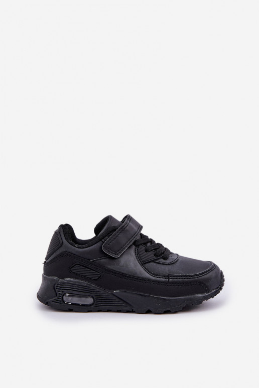 Kindersneaker model schoenen met zelfklevende sluitingen, kleur zwart Krissandra Kindersneaker model schoenen met zelfklevende sluitingen, kleur zwart Krissandra