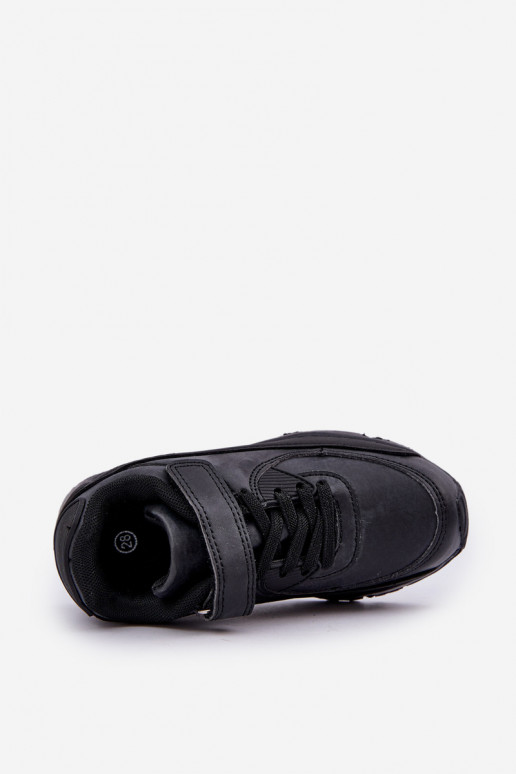 Chaussures modèle sneaker enfant à fermetures adhésives, couleur noir Krissandra