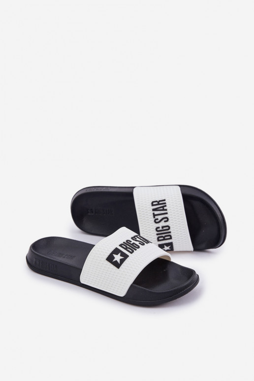 pour hommes Chaussons Big Star JJ174506 couleur blanche