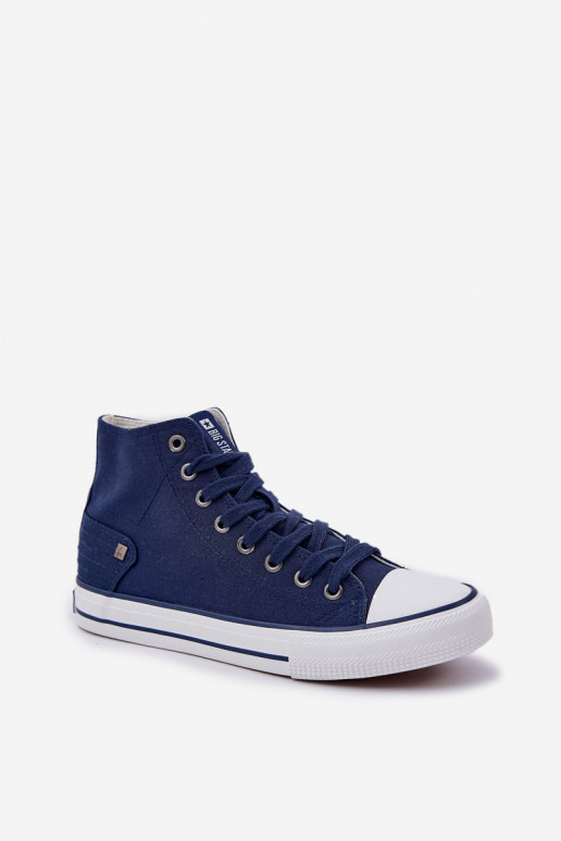 Féminin chaussures de loisirs à semelles Big Star DD274333 bleu foncé