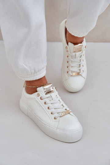 Baskets modèle pour femmes Big Star NN274211 couleur blanche 2