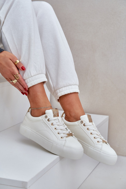 Feminin Sneakers Stilvollllschuhe Big Star NN274211 Zueiße Farbe