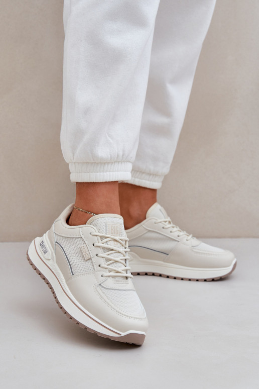 Sneakers Stilvollllschuhe Feminin Big Star NN274A088 elfenbeinfarbe