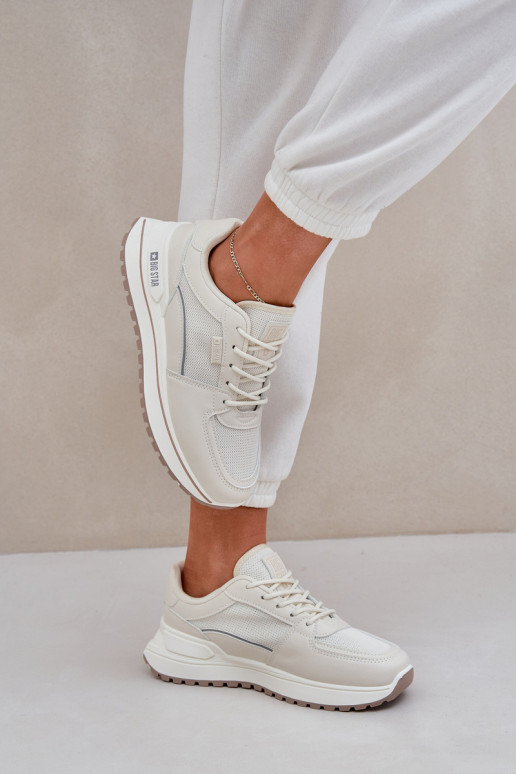 Sneakers Stilvollllschuhe Feminin Big Star NN274A088 elfenbeinfarbe