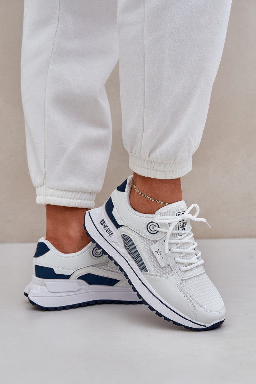 baskets Chaussures modèle baskets Féminin Big Star NN274A103 HI-POLY SYSTEM Blanc-bleu foncé baskets Chaussures modèle baskets Féminin Big Star NN274A103 HI-POLY SYSTEM Blanc-bleu foncé