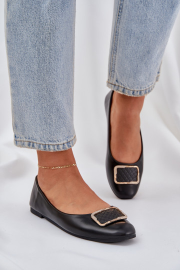 Eko Ballerines avec des ornements couleur noire Tulnelia 2