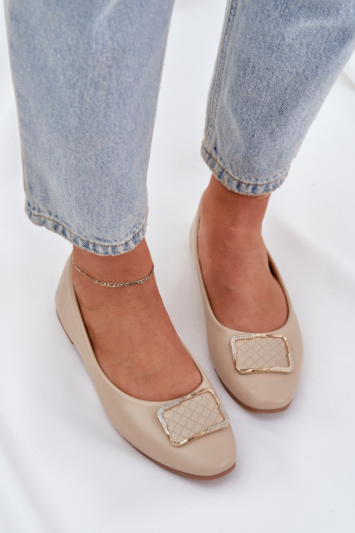Eko Ballerinas met ornamenten beige Tulnelia Eko Ballerinas met ornamenten beige Tulnelia