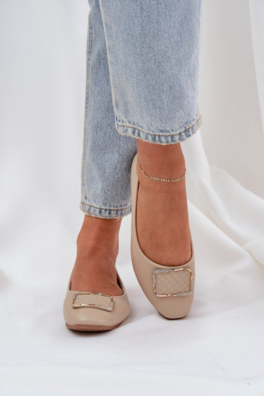 Eko Ballerinas met ornamenten beige Tulnelia Eko Ballerinas met ornamenten beige Tulnelia