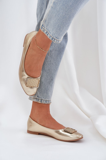 Eko Ballerines avec des ornements couleur dorée Tulnelia