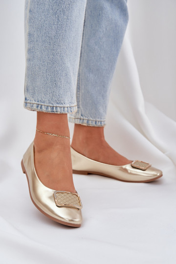 Eko Ballerines avec des ornements couleur dorée Tulnelia 2