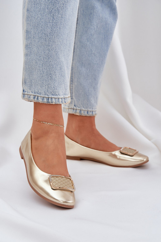 Eko Ballerines avec des ornements couleur dorée Tulnelia Eko Ballerines avec des ornements couleur dorée Tulnelia