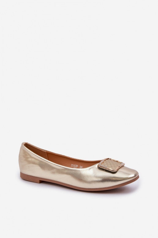 Eko Ballerinas met ornamenten gouden kleur Tulnelia Eko Ballerinas met ornamenten gouden kleur Tulnelia
