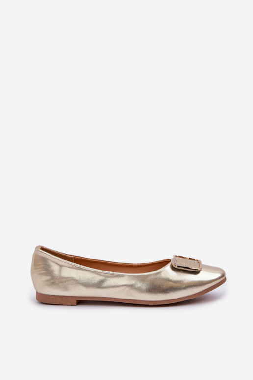 Eko Ballerinas met ornamenten gouden kleur Tulnelia Eko Ballerinas met ornamenten gouden kleur Tulnelia