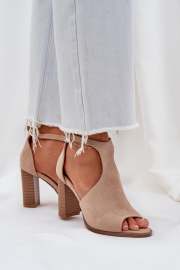 Sandalen mit Absätzen Z aus Öko-INildlederu Beige Lanadriena 2