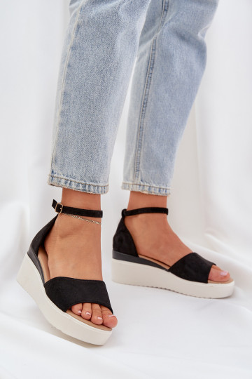 LichtgeInicht sandalen met platform I Delicaatm Koturnie zInart Gillifia