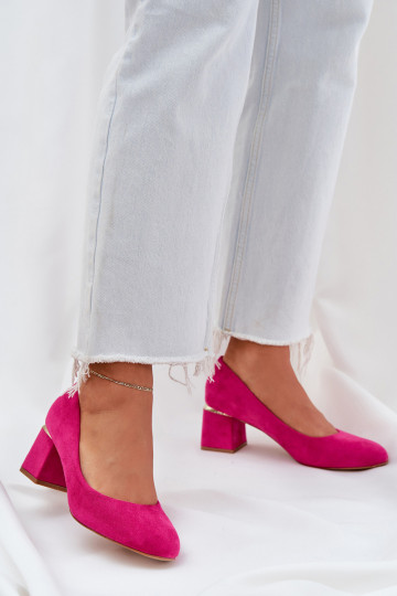 Eko INildlederschuhe mit Absätzen pinke Farbe Veniffia 2