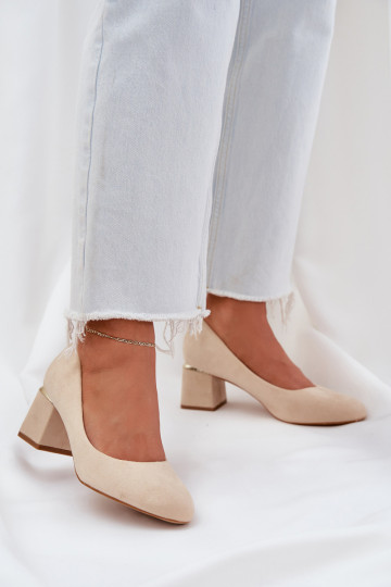 Eko INildlederschuhe mit Absätzen Beige Veniffia