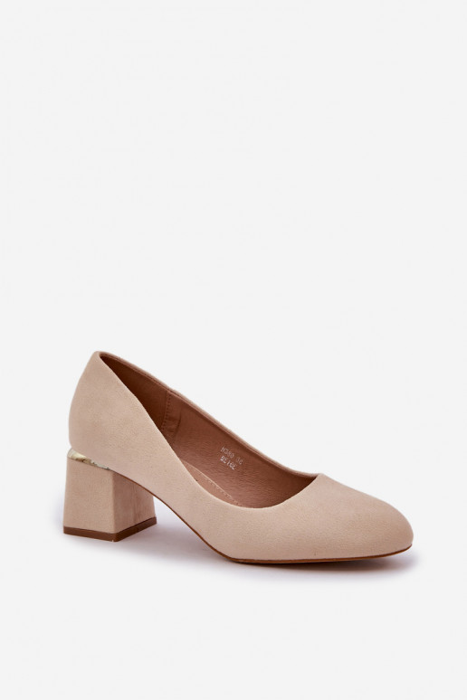 Eko Chaussures en daim avec des talons beige Veniffia