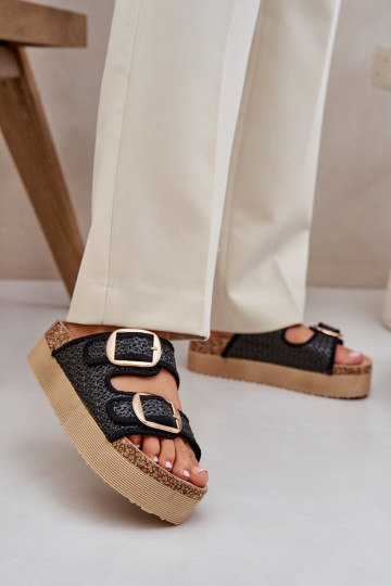 Slippers Met Vlecht I met gespenmi met platform zInart Aralissea