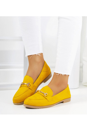 Mocassins plats Aniria jaune
