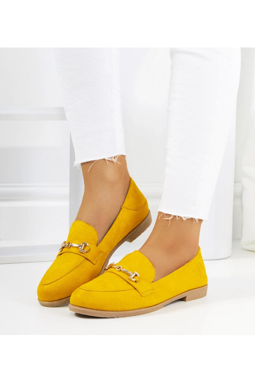 Gelbe flache Loafer Aniria