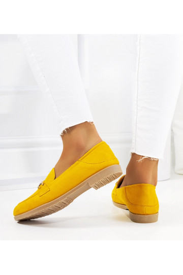 Mocassins plats Aniria jaune 2