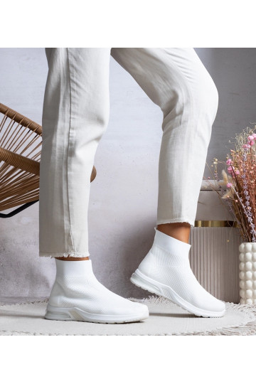 Baskets montantes blanches...