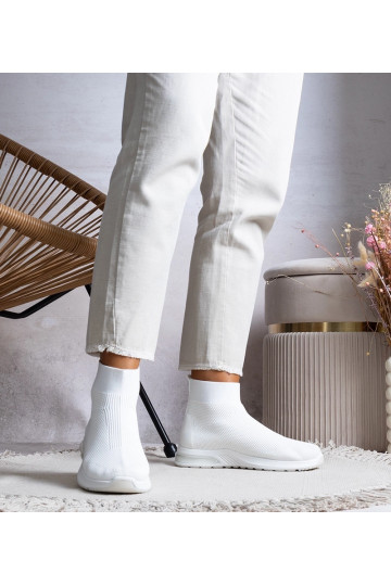 Baskets montantes blanches... 2