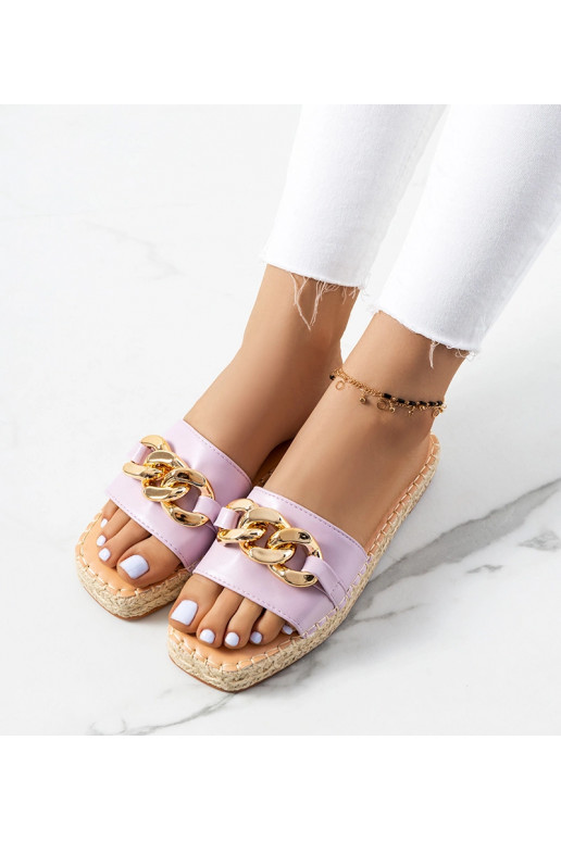 Lilla Cairo Chain Flip Flops