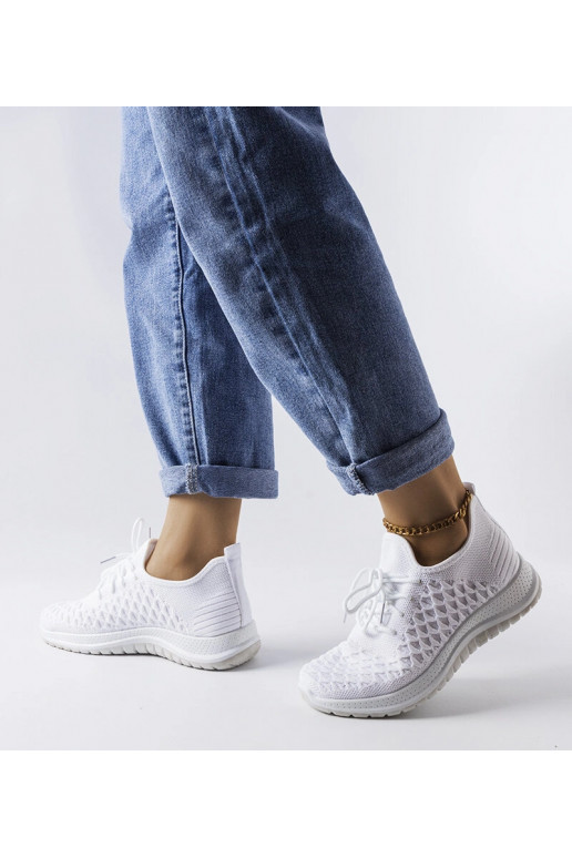 Dunes hvide sportssneakers