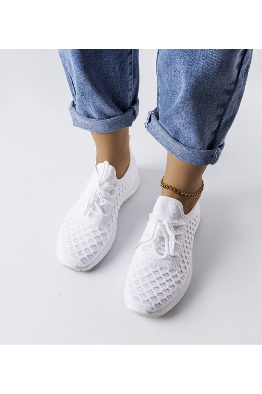 Dunes hvide sportssneakers