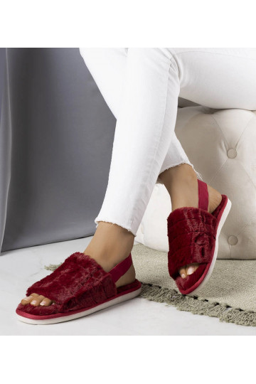 Burgundy Lolita Hjemmesko 2