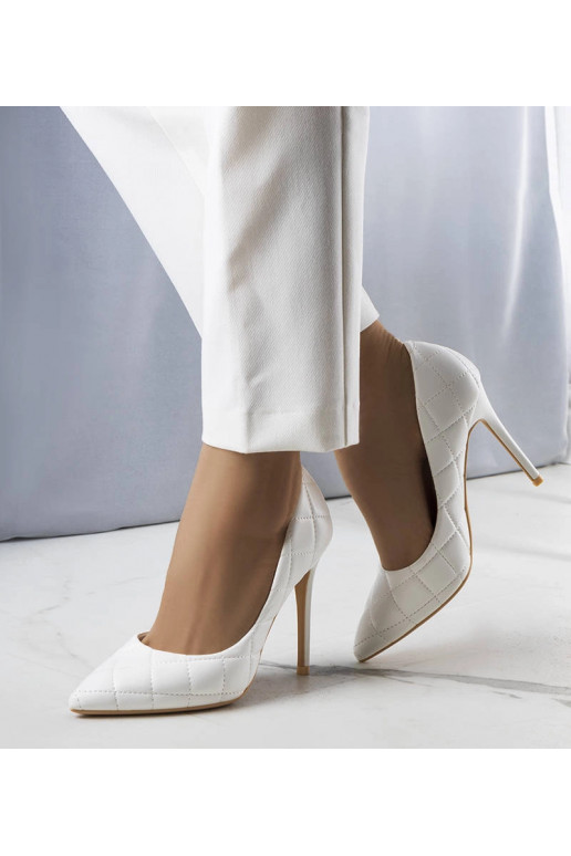 Escarpins Lore matelassés blancs