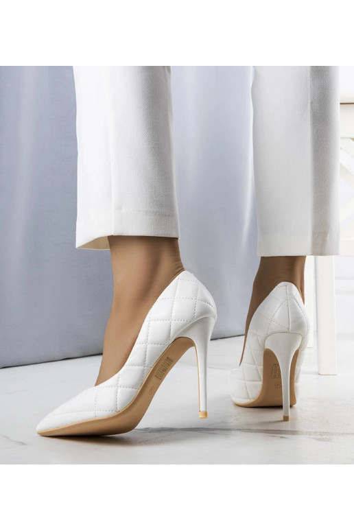 Escarpins Lore matelassés blancs