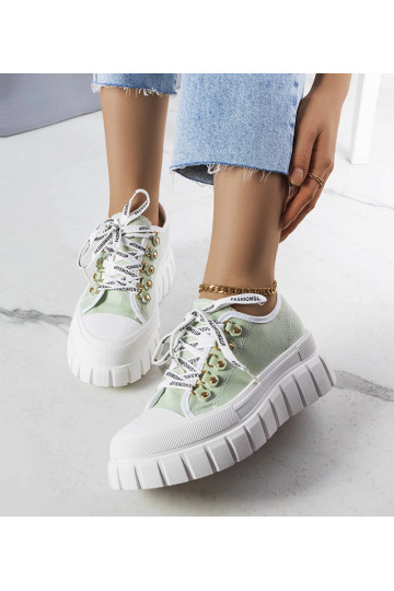 Grønne Toni Platform Sneakers 2