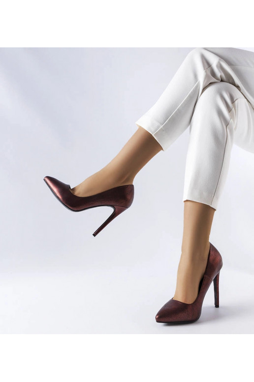 Rote glänzende Pumps Sébastopol