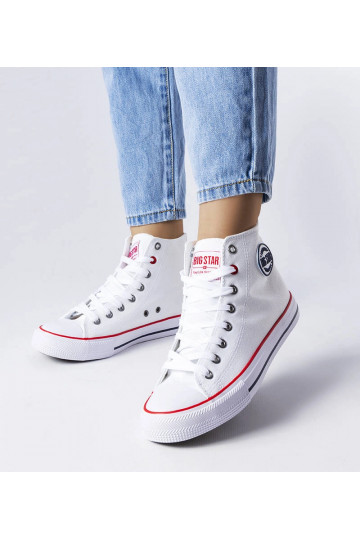 Baskets montantes blanches...