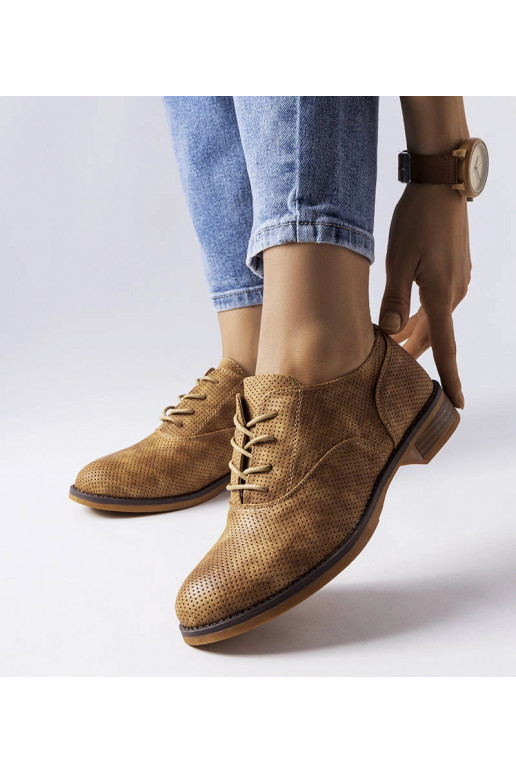 Chaussures Kairaouani marron perforées