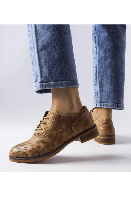 Chaussures Kairaouani marron perforées