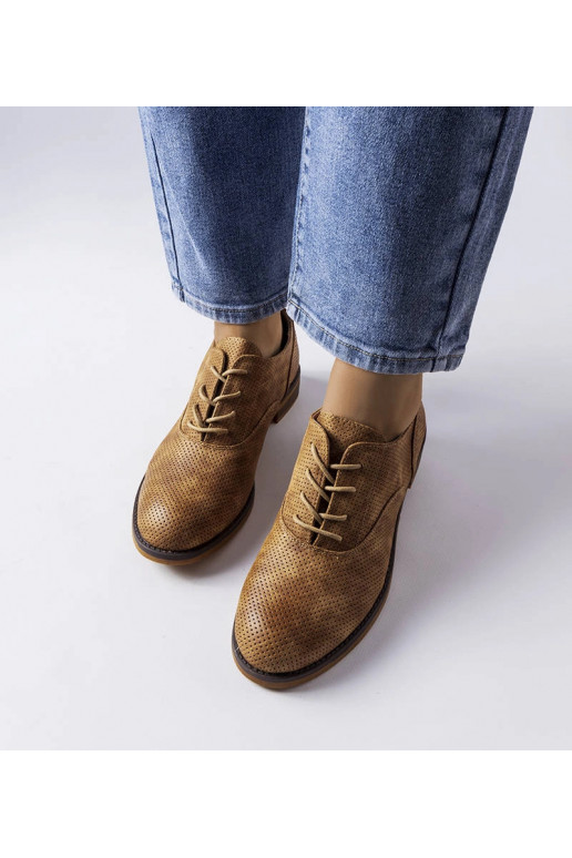 Braune perforierte Kairaouani-Schuhe