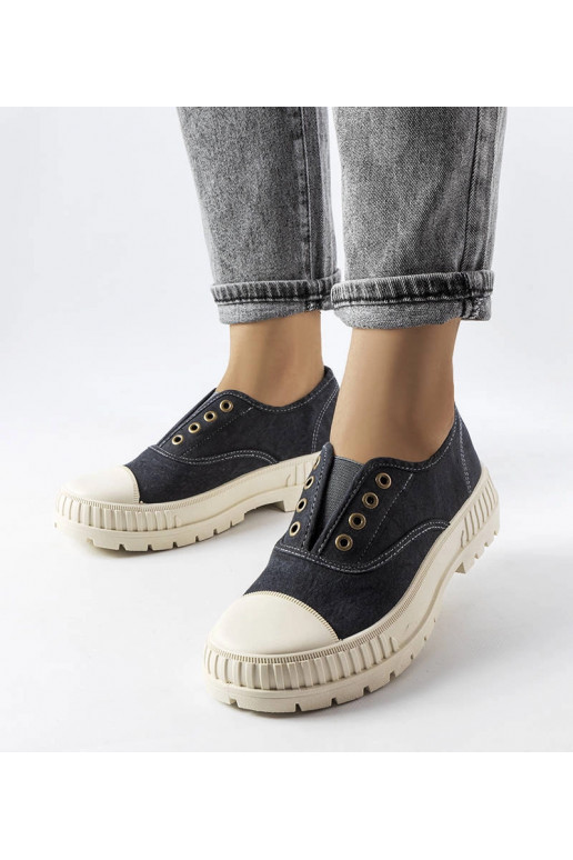 Baskets Walton noires à élastiques