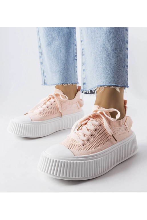 Jardine – Elastische Sneakers in Rosa