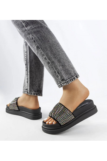 Mules à plateforme en...