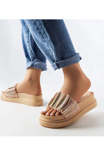 Pink platform muldyr med...