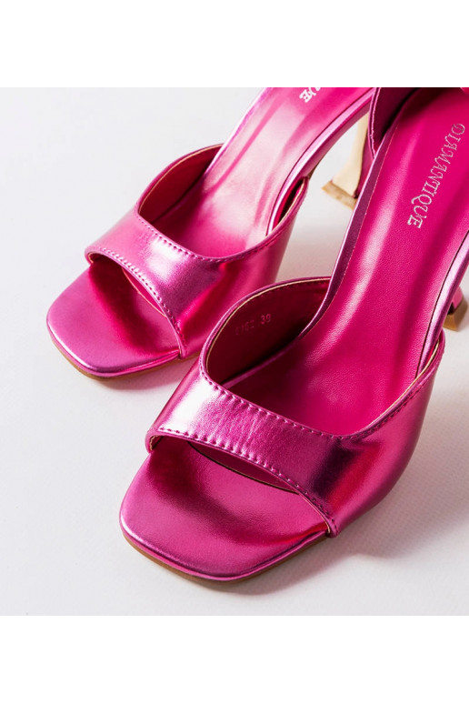 Delinda Sparkly Pink højhælede sandaler