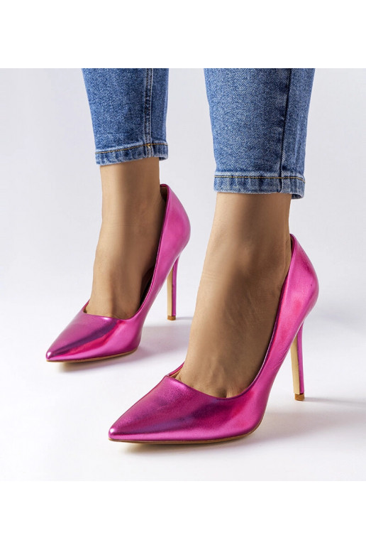 Delis Dark Pink Metallic høje hæle Delis Dark Pink Metallic høje hæle