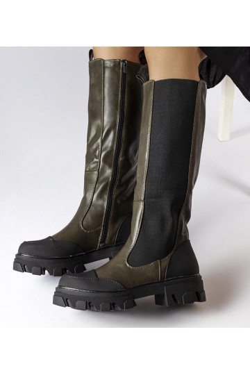 Bottes hautes vertes Pasquale 2